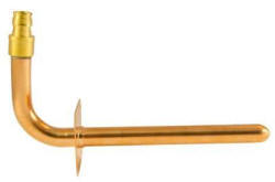 8 in. x 1/2 in. Copper PEX-A Expansion Barb Stub-Out 90-Degree Elbow with Flange