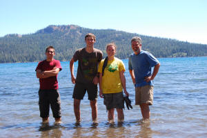 Cooling off at Juiniper Lake