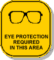 Eye Protection Required Sign